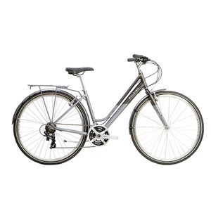 Nearly New Raleigh Pioneer step thru silver